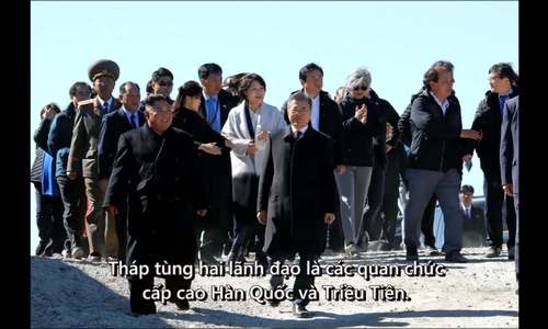 Chuyến thăm núi thiêng Paektu của lãnh đạo Triều - Hàn